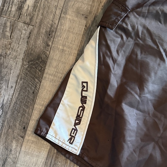 Quiksilver Brown and White Swim Shorts - Picture 2 of 5